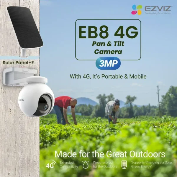 EZVIZ EB8 Pan & Tilt 4G Battery Camera