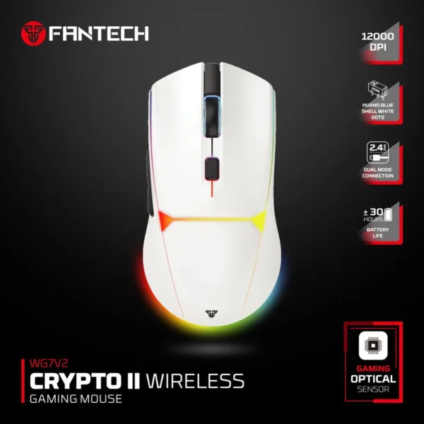 FANTECH WG7V2 CRYPTO II Wireless Gaming Mouse