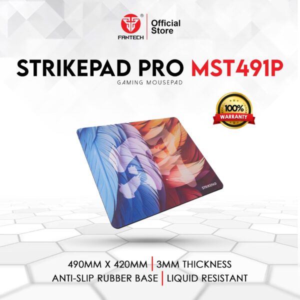 FANTECH MST491P Strikepad Mousepad Anti-Slip Base & Ultra fast Gaming Mousepad 49x42x3cm