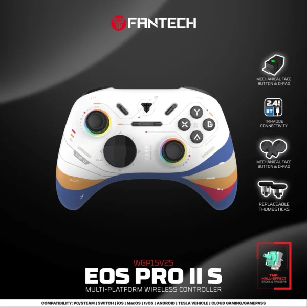 FANTECH EOS PRO II WGP15 V2 WIRELESS GAMEPAD STAR TO WHITE