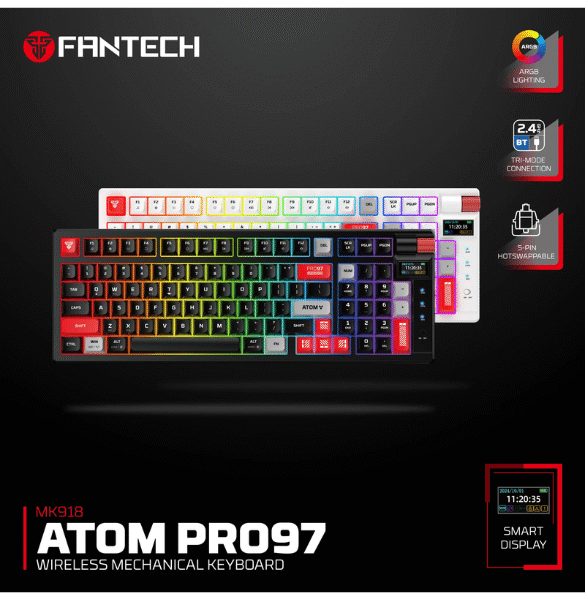 FANTECH MK918 ATOM PRO97 WIRELESS MECHANICAL KEYBOARD