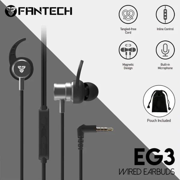 EG3 WIRED EARBUDS BLACK