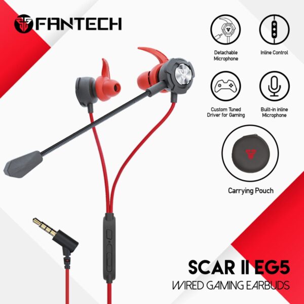 SCAR II EG5 WIRED GAMING EARBUDS