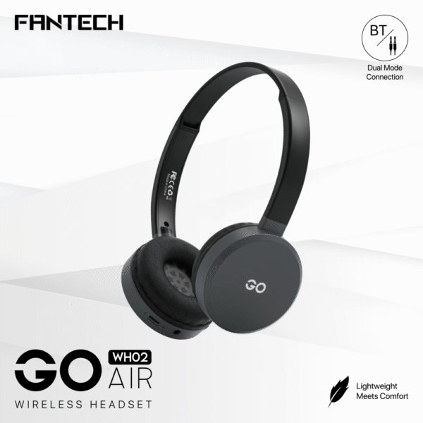 FANTECH WH02 GO AIR Bluetooth 5.0 Wireless Headphone Dual Connection
